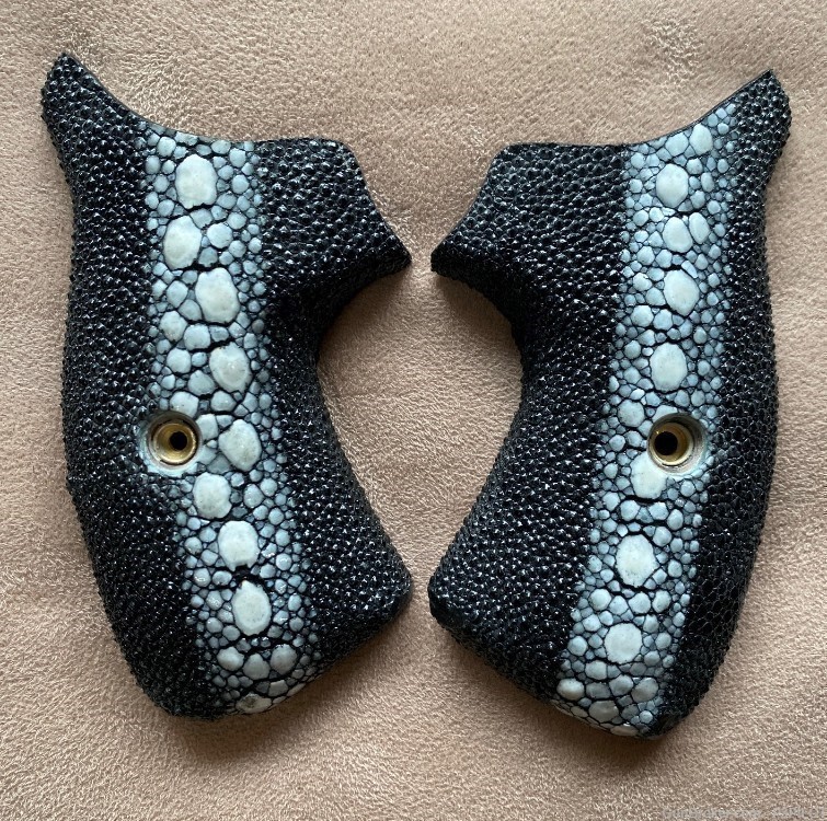Genuine Row Stingray Skin Grips for Kimber K6S/K6S DASA-img-2