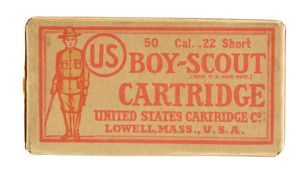 Very Rare Sealed! US Cart. Co. Boy Scout 22 Short Ammo Lowell, Mass Circa 1-img-0
