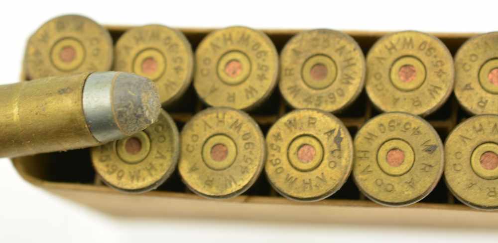 Winchester High Velocity 45-90 Ammo Full Box Smokeless Soft Point-img-6