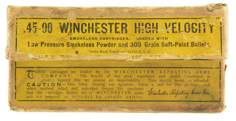  Winchester High Velocity 45-90 Ammo Full Box Smokeless Soft Point-img-0