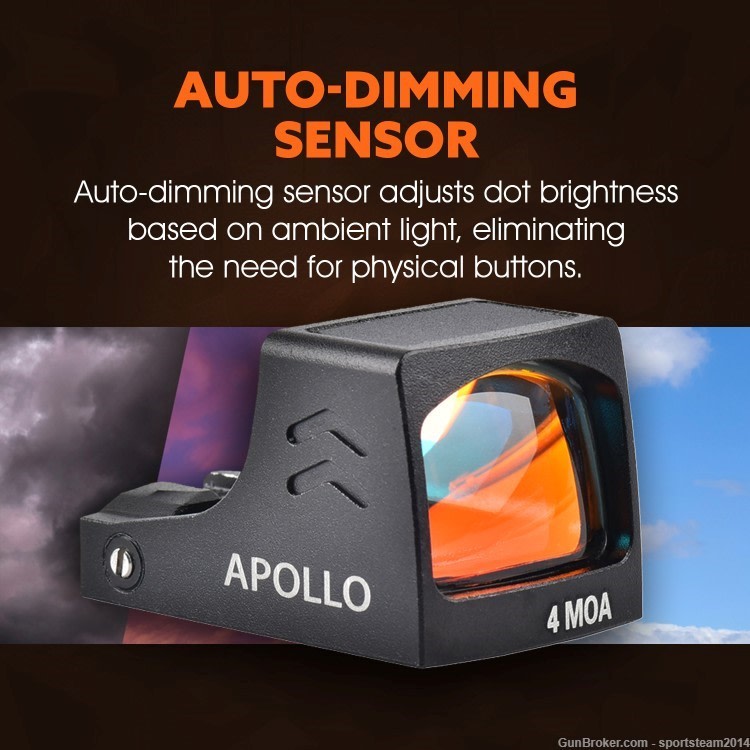 ADE RD3-030 Apollo Solar Powered Red Dot For Canik TP9 Elite SC, TP9 SFT-img-6