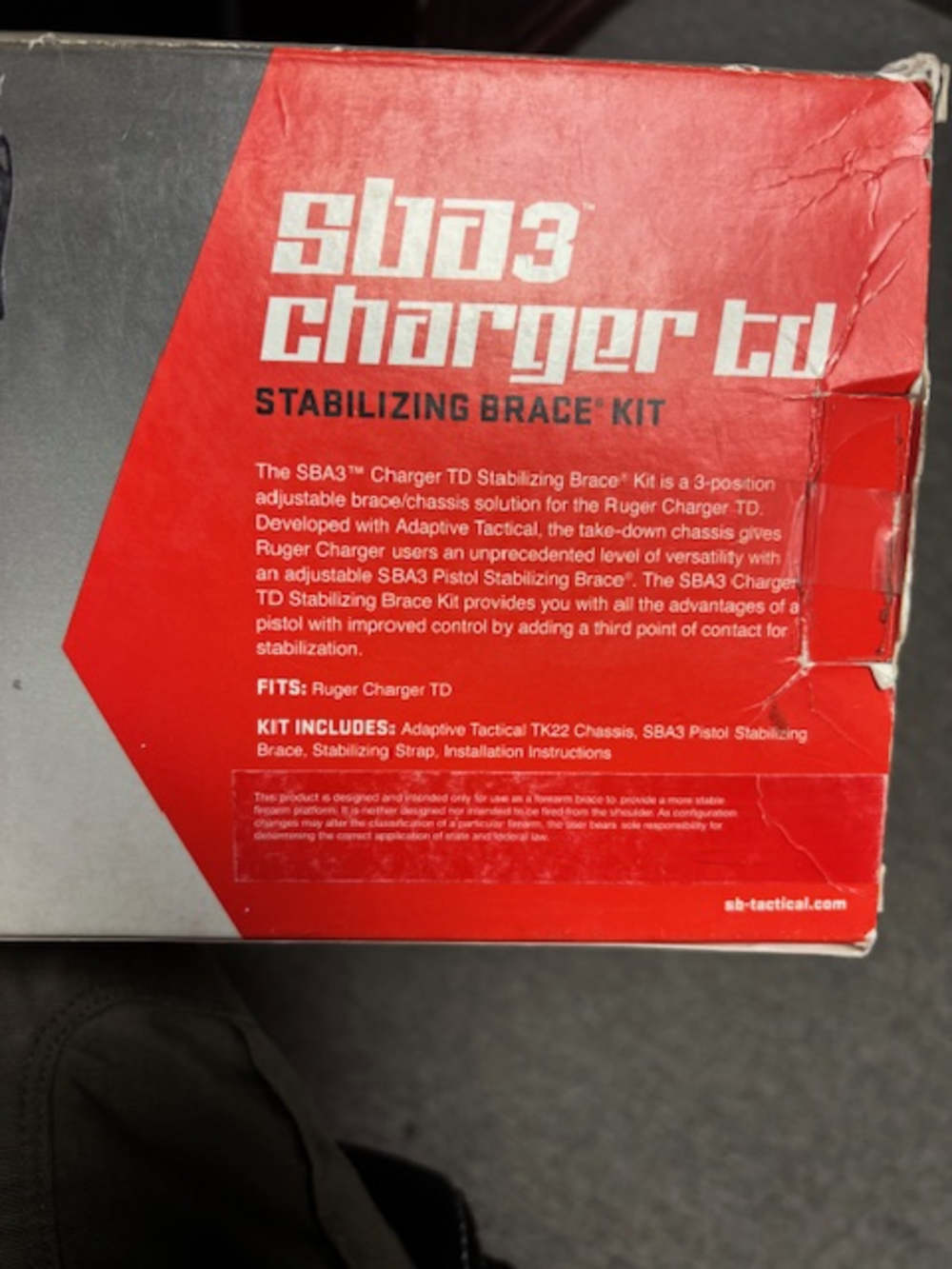 SB TACTICAL SBA3 CHARGER TD STABILIZING BRACE KIT RUGER CHARGER TAKEDOWN-img-15
