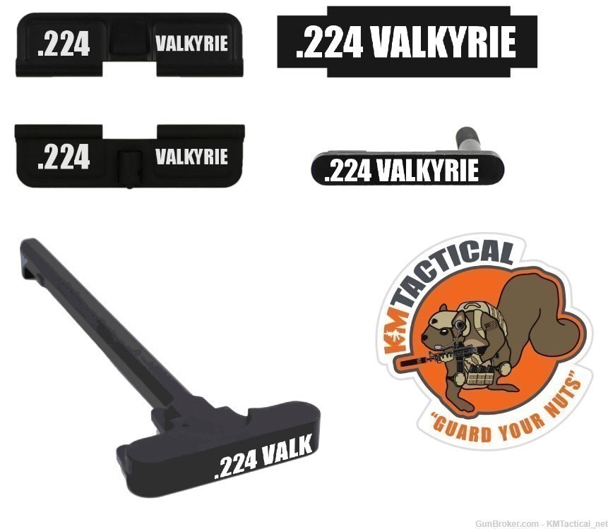 AR-15 Custom Engraved 224 Valkyrie Combo Set lower Upper Engraved Parts-img-0