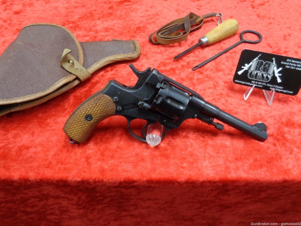 1930 M1895 Nagant Russian Revolver Holster Rig Kit Russia 7.62x38mmR TRADE!-img-0