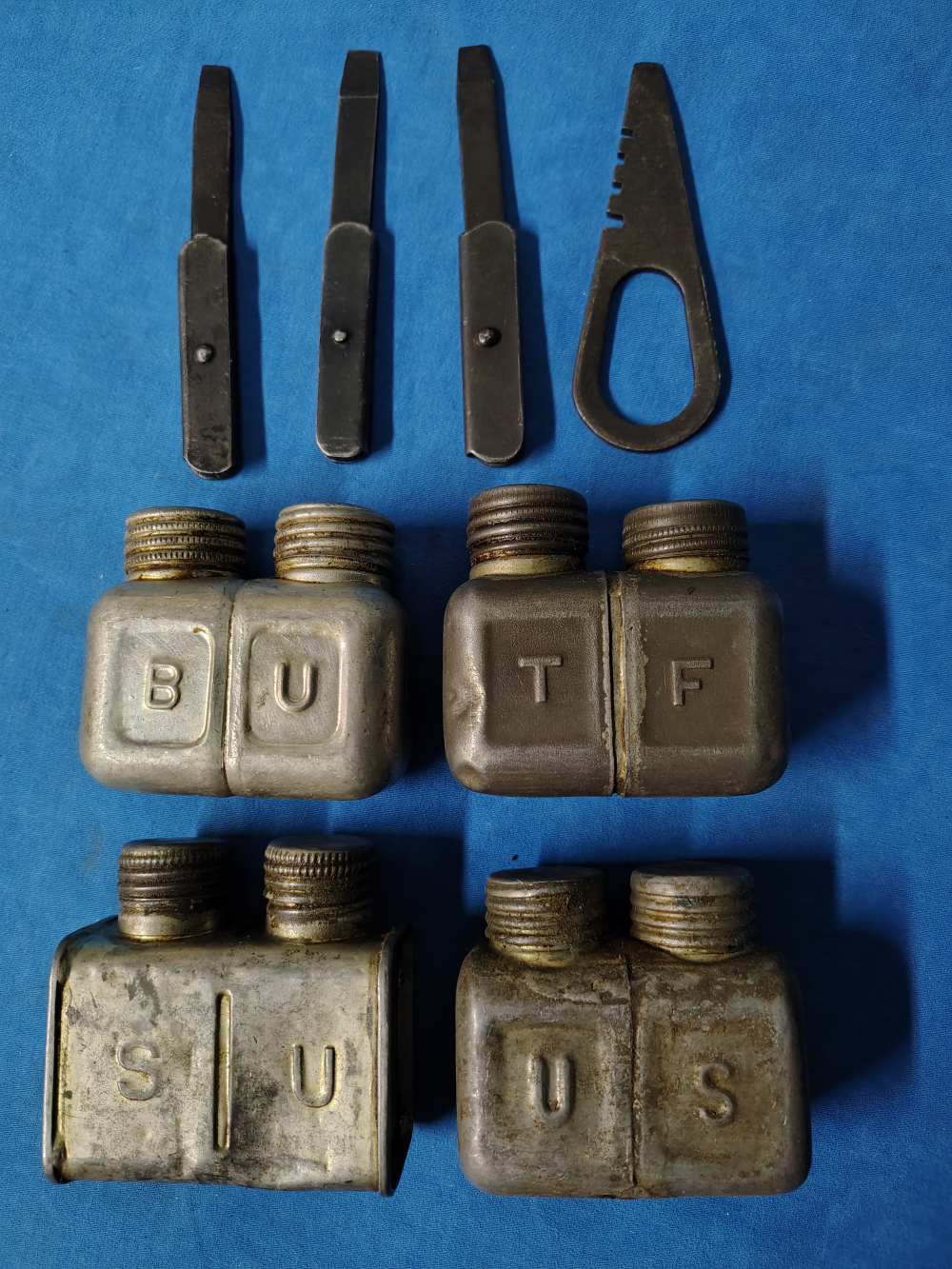 4 WWII Russian Mosin Nagant PPSH41 PPSH43 screw driver & 4 oilers-img-0