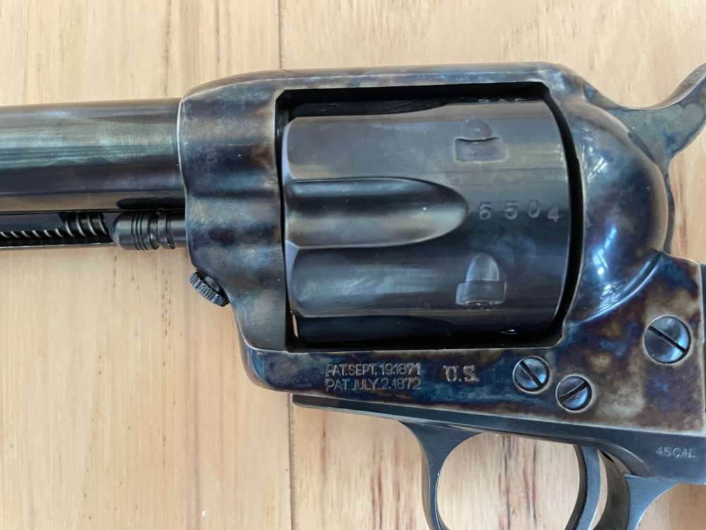 Cimarron USV Artillery Revolver .45 Colt Blued Finish-img-3