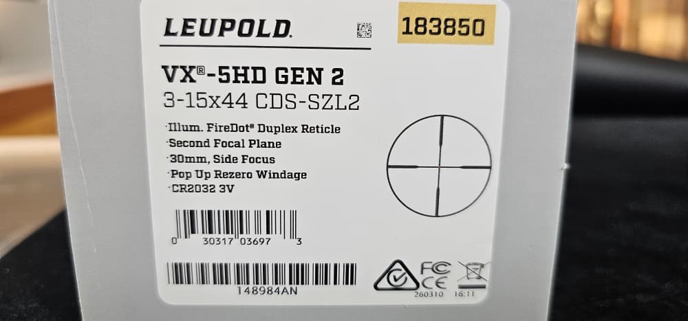 LEUPOLD VX-5HD G2 3-15X44 CDS SF FDD SIDE FOCUS|ILLUM FIREDOT DPLX-img-2