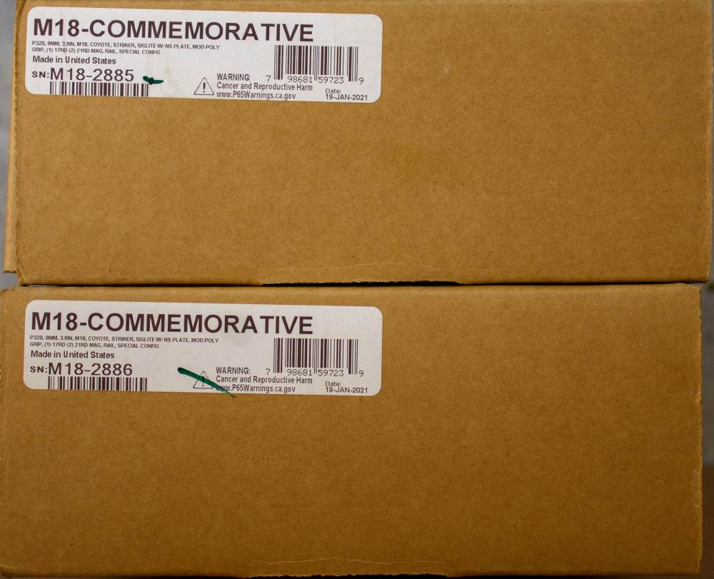Very Rare Consecutively Numbered Pair FACTORY SEALED SIG M18 Commemoratives-img-4