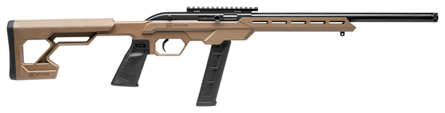 Savage 64 Precision 22 LR Rifle 16.5 FDE 45125-img-0