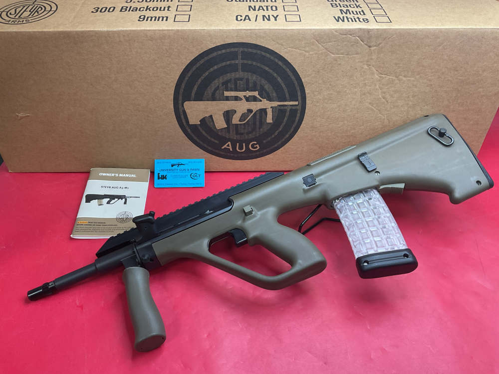 Rare Steyr AUG MP88 A3 M2 9mm 16” - OD Green - Tri Lug - ODG-img-0