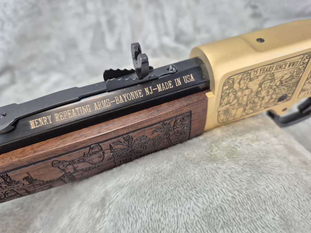 Henry Big Boy WWII 75 Year .45LC Lever Action Rifle 20” Case & Box – EXCELL-img-15