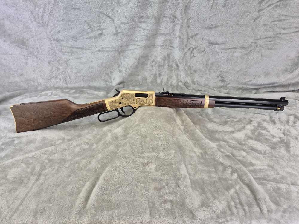 Henry Big Boy WWII 75 Year .45LC Lever Action Rifle 20” Case & Box – EXCELL-img-1