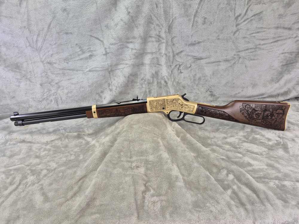 Henry Big Boy WWII 75 Year .45LC Lever Action Rifle 20” Case & Box – EXCELL-img-2