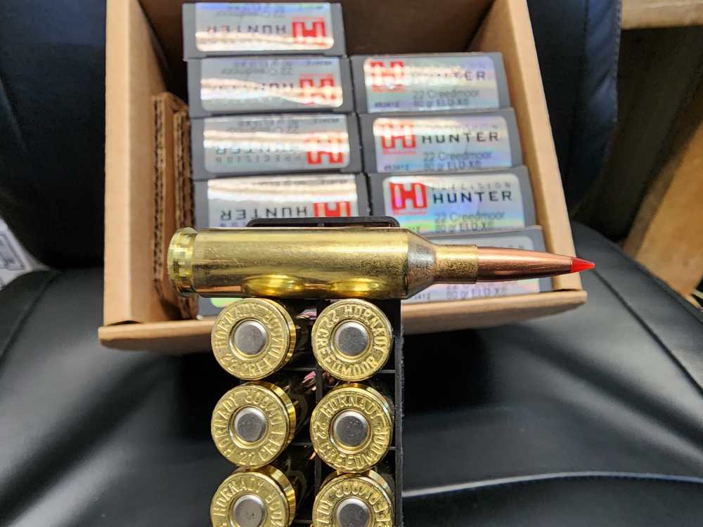 IN STOCK! 200 ROUNDS HORNADY 22 CREEDMOOR PRECISION HUNTER 80 ELD-X 83412-img-0