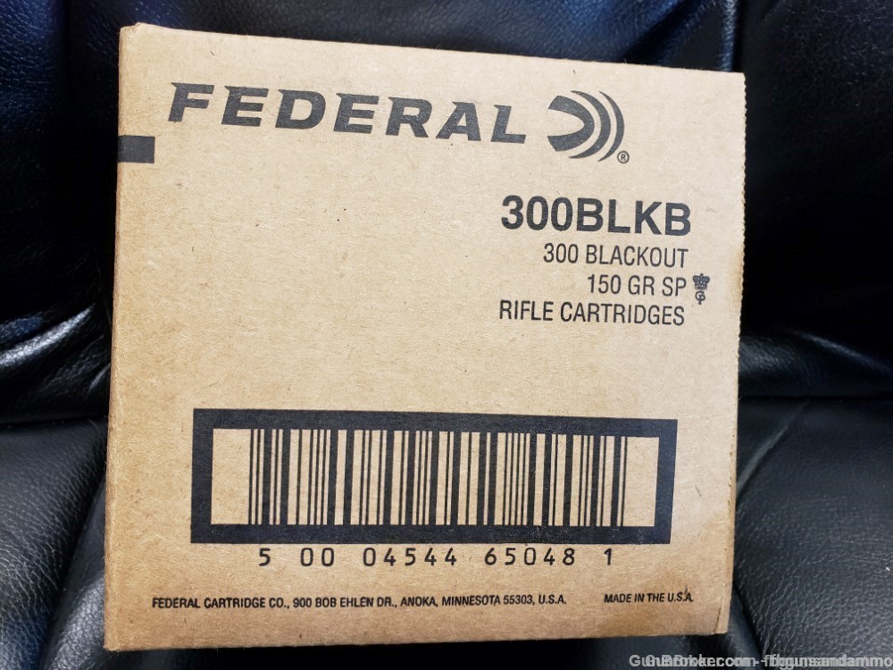 NEW 200 RDS FEDERAL POWERSHOK .300 BLACKOUT 150 JSP SP SOFT POINT 300 BLK-img-1