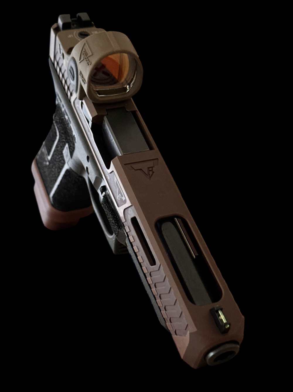 TARAN TACTICAL GLOCK 34 COPPERHEAD FINISH 9mm WITH TRIJICON SRO-img-6