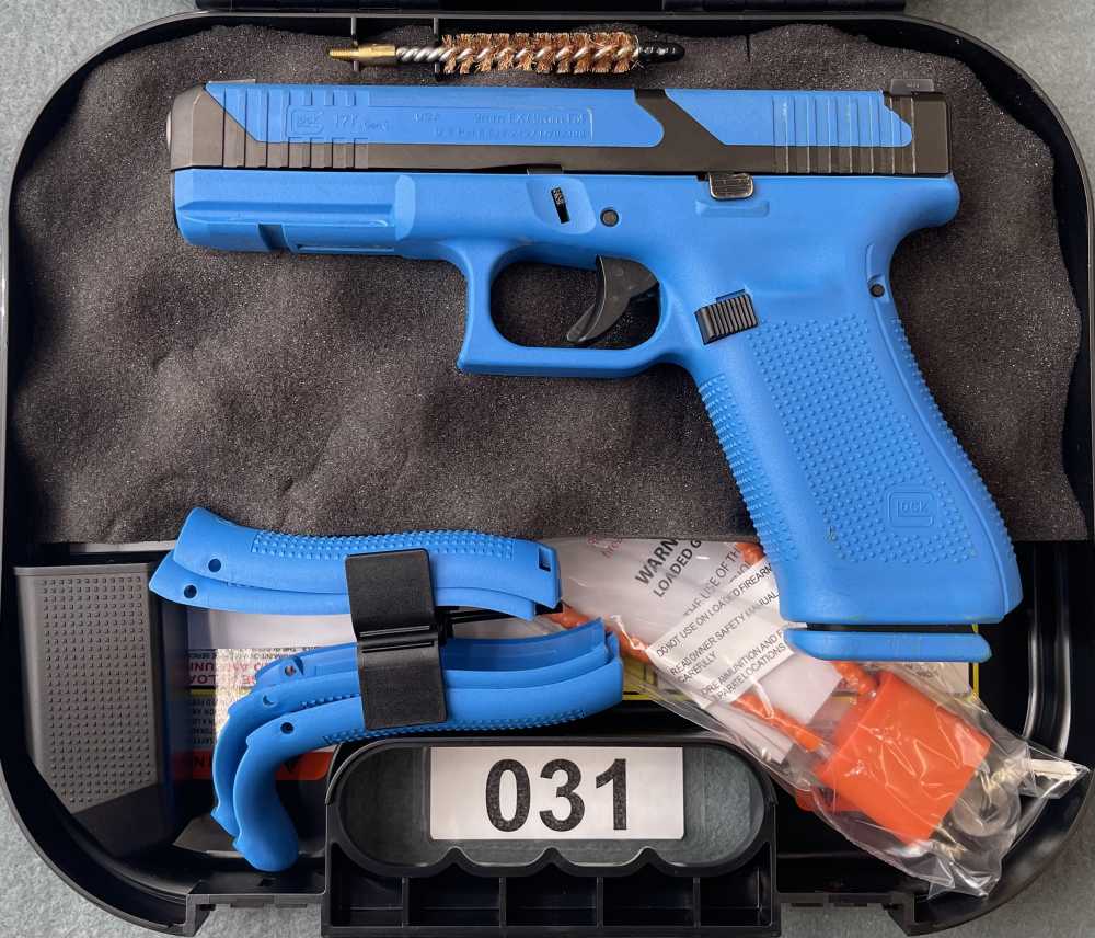 $1.00-Glock 17T 17 T G17T G17 T Gen 5 9mm Blue Simunition ! $Super Deal$ 31-img-0