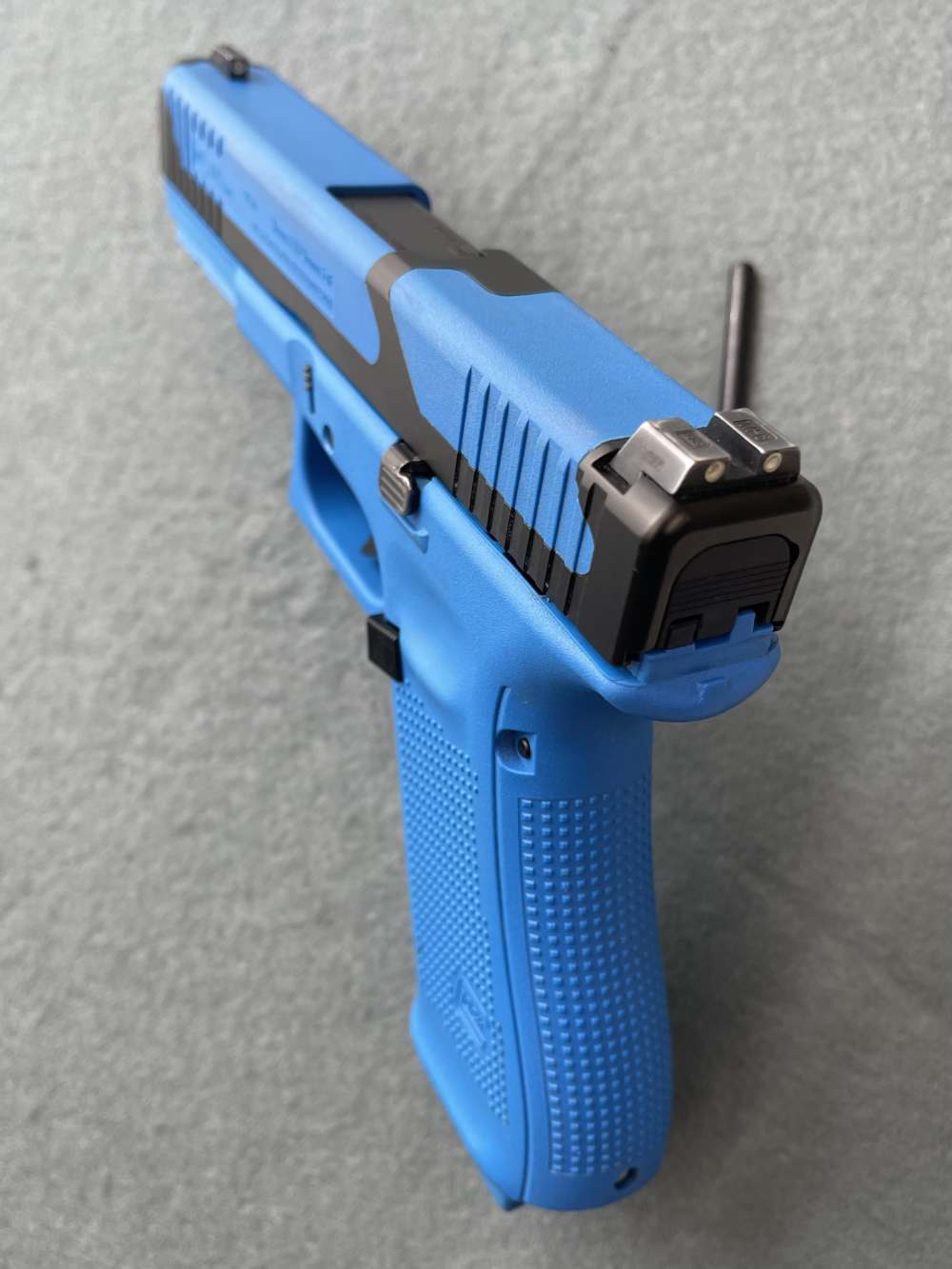 $1.00-Glock 17T 17 T G17T G17 T Gen 5 9mm Blue Simunition ! $Super Deal$ 31-img-4