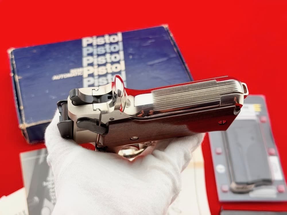 MINT 1981 Smith & Wesson Model 559 4" Rare Factory Nickel 9mm w/ Box-img-17