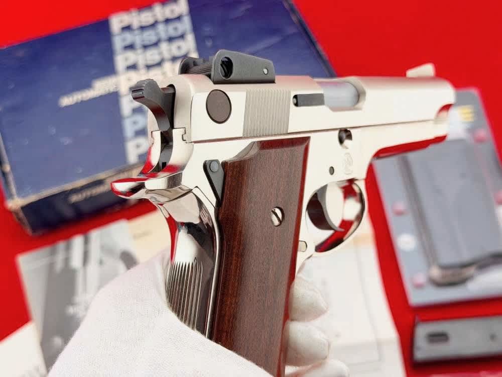 MINT 1981 Smith & Wesson Model 559 4" Rare Factory Nickel 9mm w/ Box-img-20