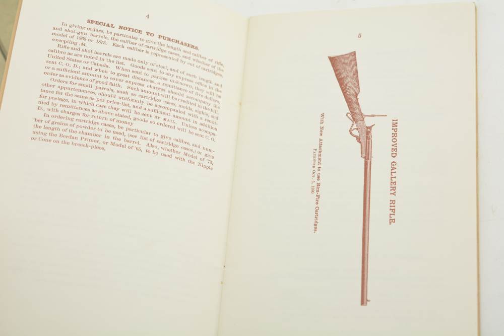 Rare 1888 Maynard Catalog Mass Arms Company 40 Pg + Cover & 1880 Reprint -img-7