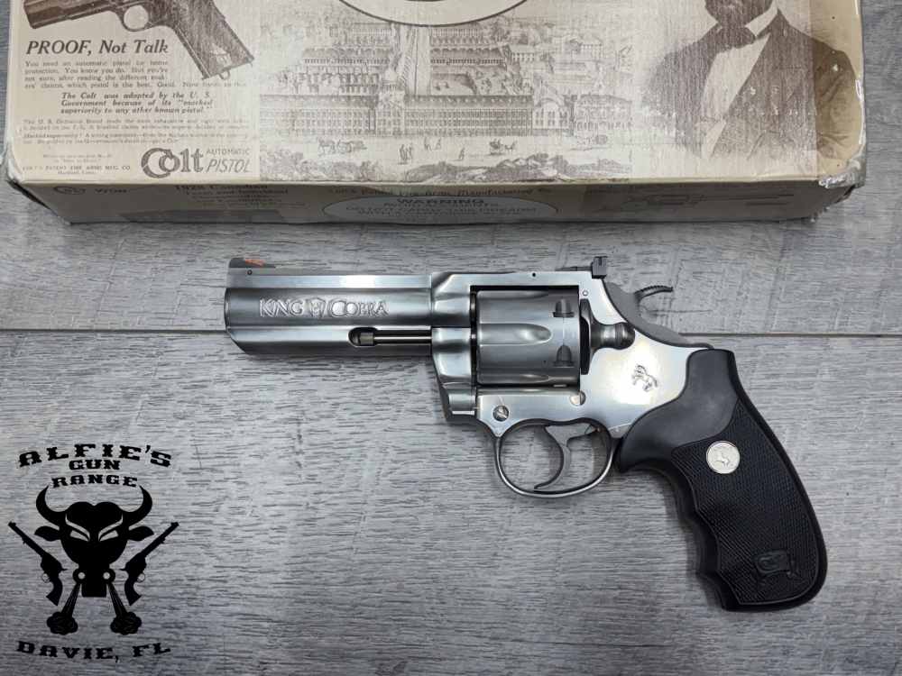 Colt King Cobra .357 MAG 4” 6RD 1995 Stainless Revolver-img-0