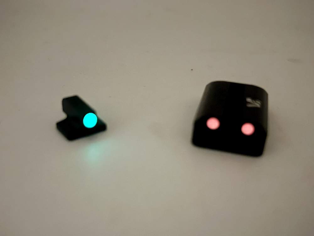 VI Steel 1911 Night Sights Novak Front Sight Rear-img-3