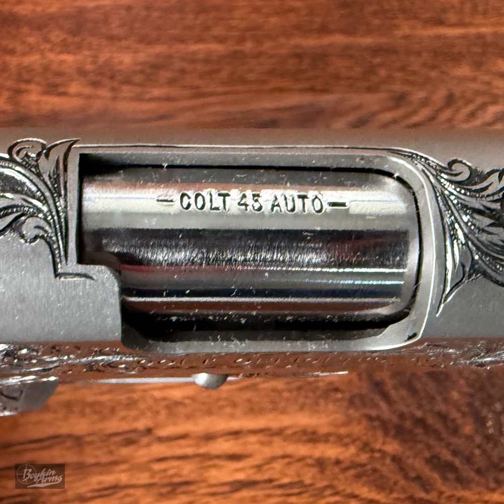 Exquisite Ben Shostle Deep Relief Engraved Colt Officers 1911 Pearl Grips -img-18