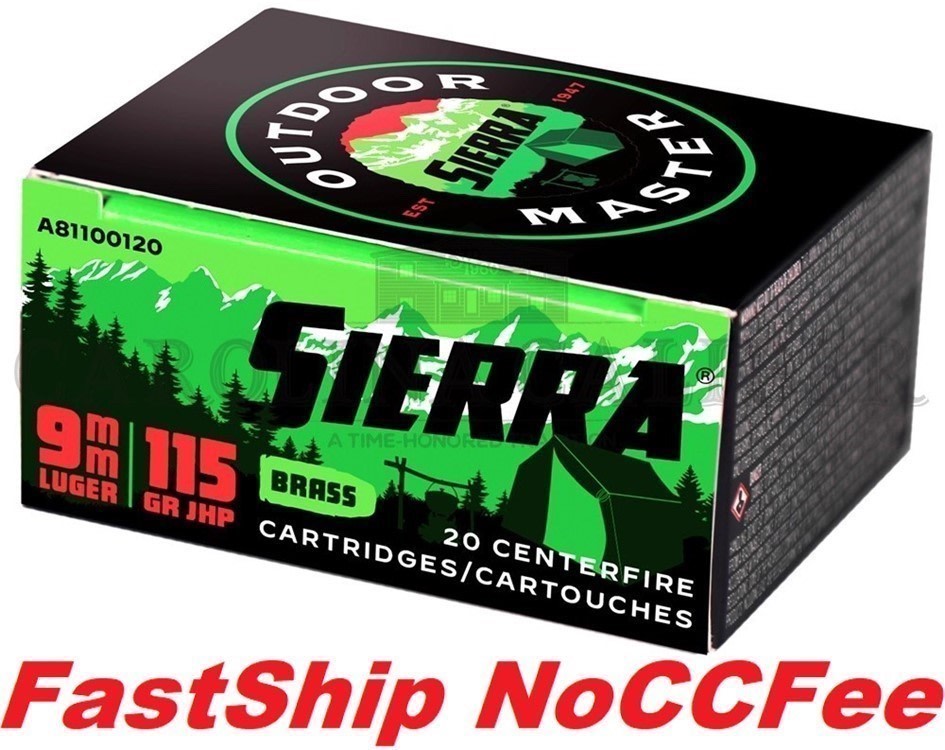 SIERRA 9MM 115GR. JHP A81100120-img-0