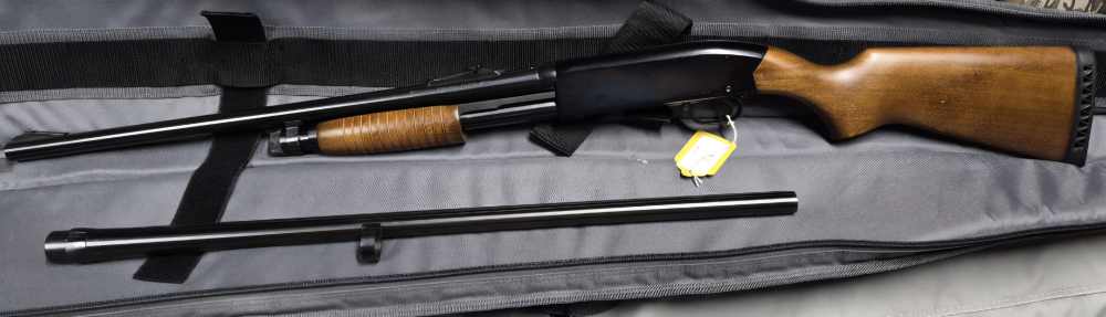 Winchester 120, 12ga-WOOD with 2 Barrels-img-48