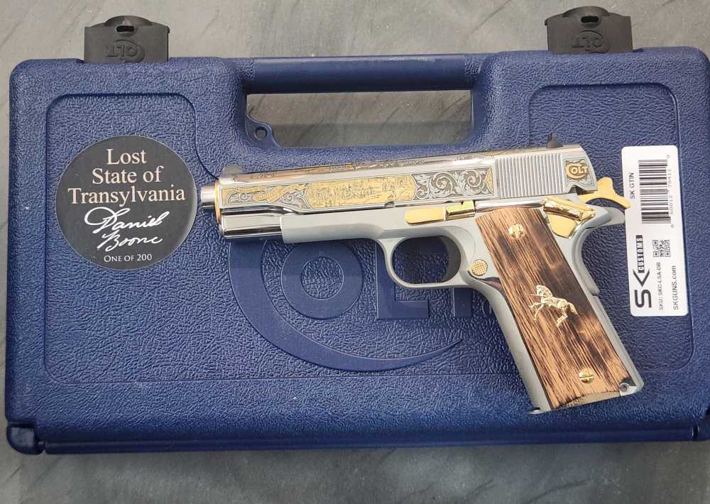 Colt 1911 Daniel Boone Lost State of Transylvania SK Custom 45acp 1 of 200-img-0