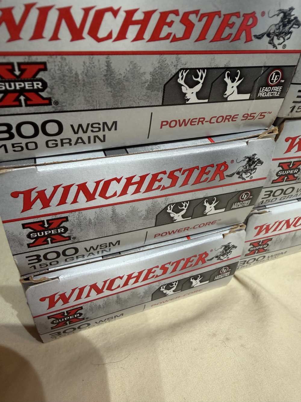 6 Boxes of 300 Winchester Magnum Super X 150 Grlain 120 Rounds Win Mag-img-1