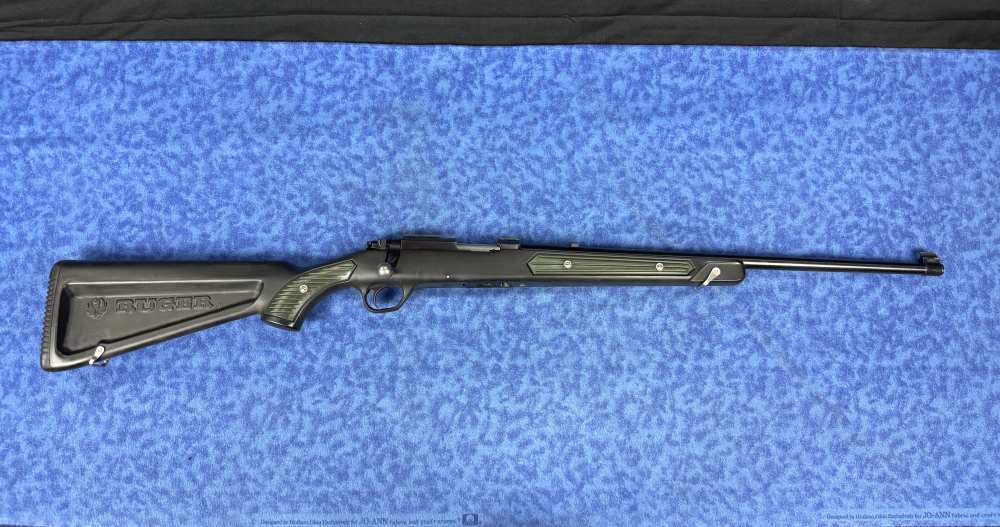 Ruger 77/22 Bolt-Action – Zytel Boat-Paddle Stock – Green Inserts *LAYAWAY*-img-0