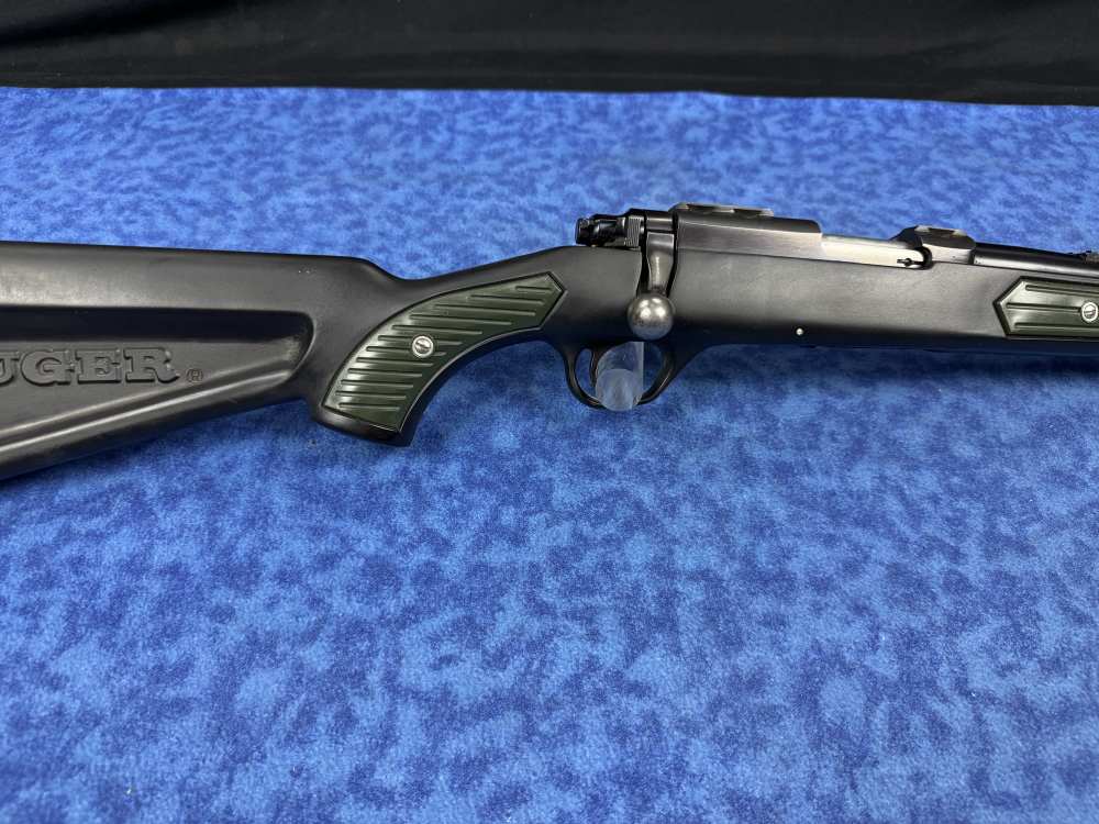 Ruger 77/22 Bolt-Action – Zytel Boat-Paddle Stock – Green Inserts *LAYAWAY*-img-2