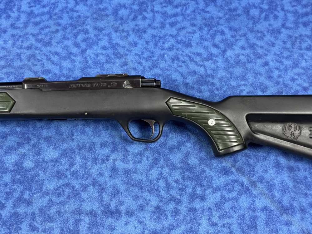 Ruger 77/22 Bolt-Action – Zytel Boat-Paddle Stock – Green Inserts *LAYAWAY*-img-8