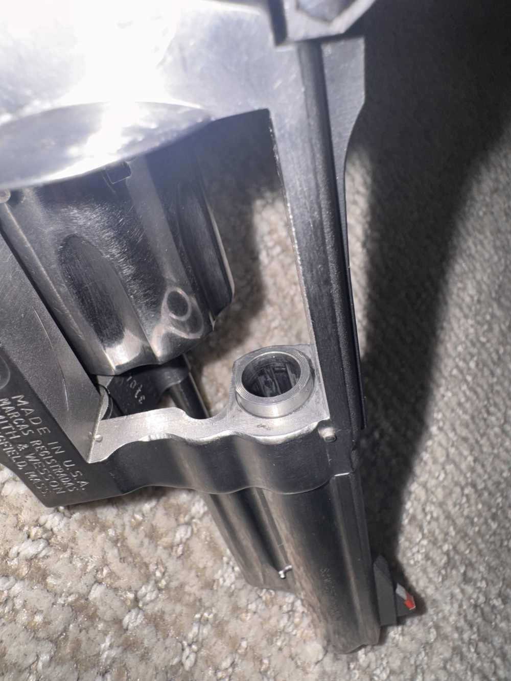 Smith & Wesson 66-1 Combat Magnum w/speed loader S&W 357 magnum stainless-img-11