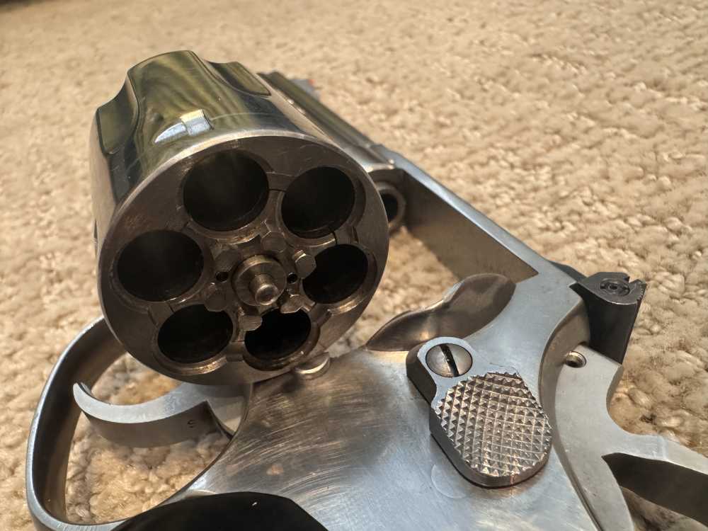 Smith & Wesson 66-1 Combat Magnum w/speed loader S&W 357 magnum stainless-img-16