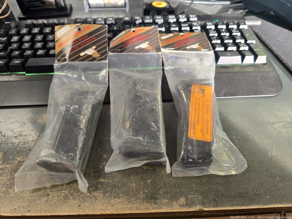 3x Magnum Research MAG912C Baby Eagle Compact 12rd 9mm Luger Black Steel-img-0
