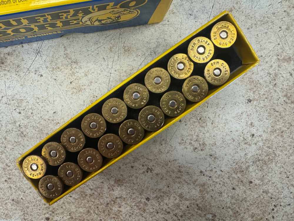 BUFFALO BORE 45-70 GOVT MAGNUM 380 gr MONO-METAL 8DG  19Rds MISSING ONE-img-4