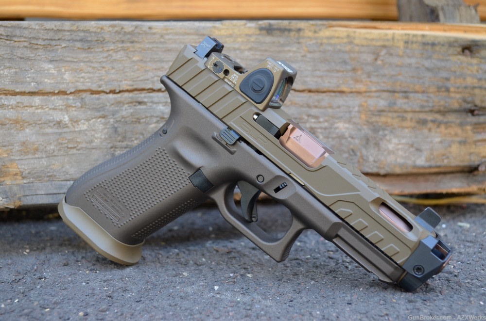 Glock 19X X-Werks FDE Mid Bronze SLR Mod 1 Radian Ramjet RMR Slide Supp NS-img-5