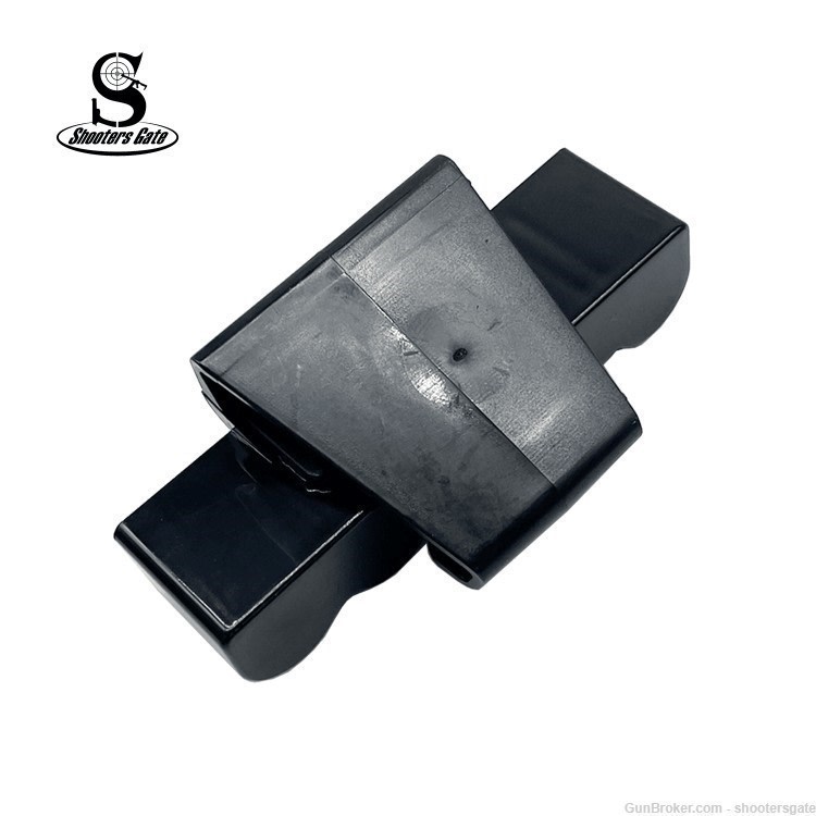 5 Round Shotgun Ammo Shot Shell Carrier W/Belt Clip, 12GA, BLACK-img-2