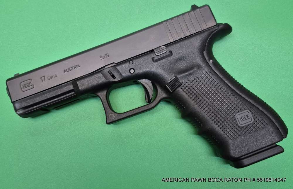PRE-OWNED GLOCK 17 GEN 4 9MM 4" BARREL FUL SIZE HANDGUN 17 RND MAGAZINE-img-8