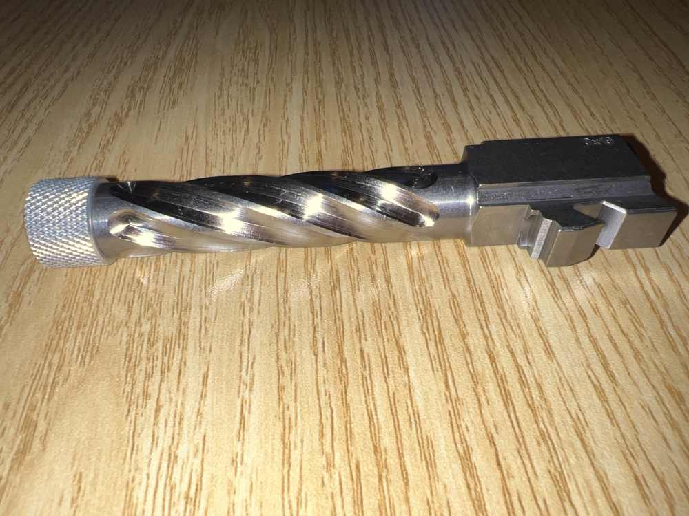 New Barrel Glock 19 Chunky Spiral Stainless Steel – Gen 1-4 w/ Protector-img-0