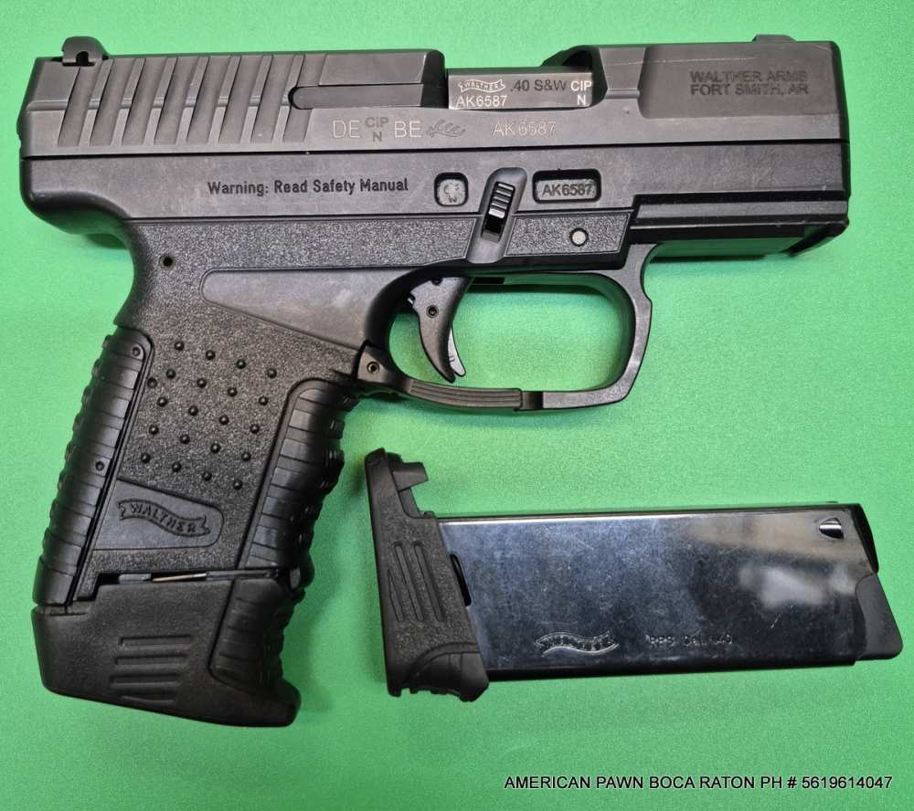 PRE-OWNED WALTHER PPS CAL.40 S&W  PISTOL W/2 7RD MG'S -img-3