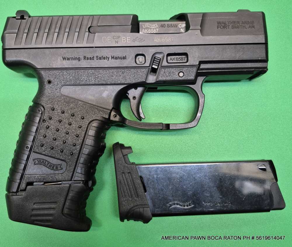 PRE-OWNED WALTHER PPS CAL.40 S&W  PISTOL W/2 7RD MG'S -img-2