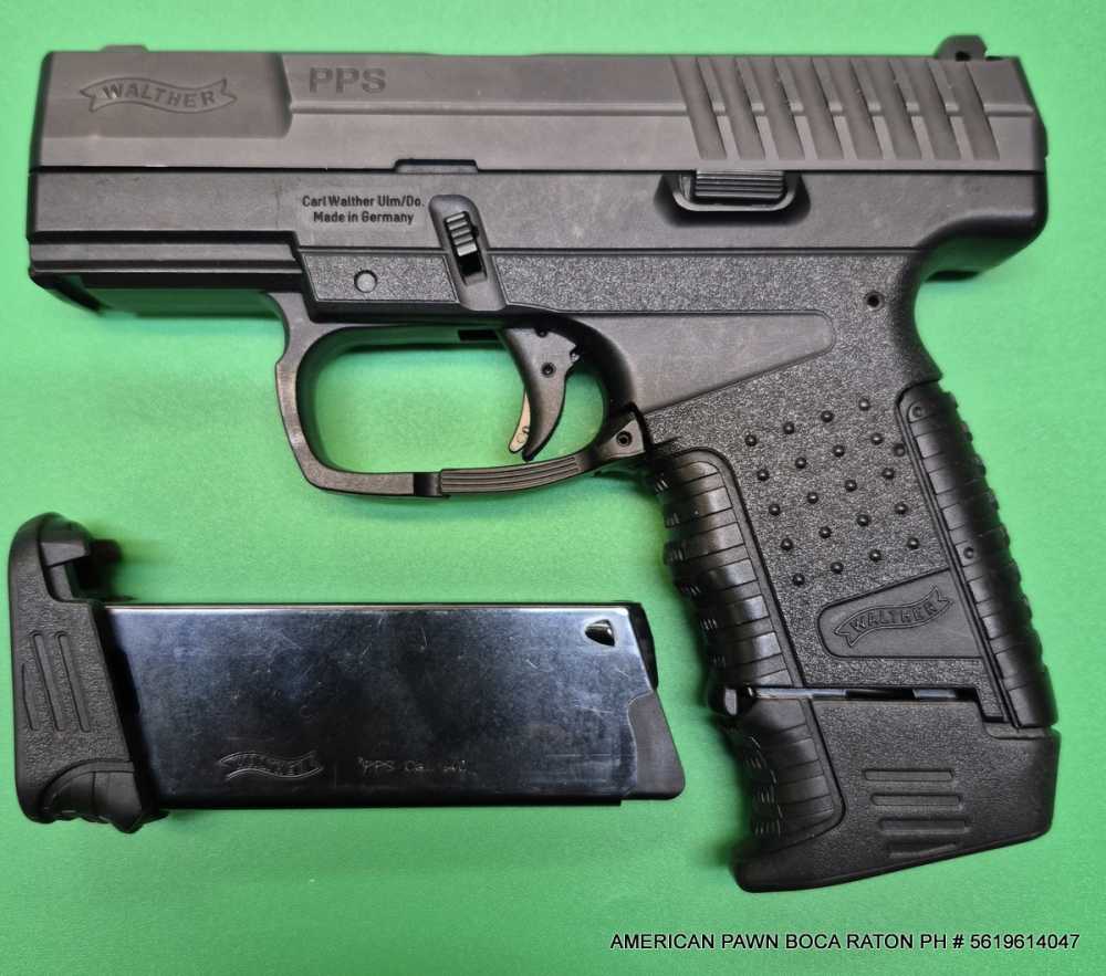 PRE-OWNED WALTHER PPS CAL.40 S&W  PISTOL W/2 7RD MG'S -img-0