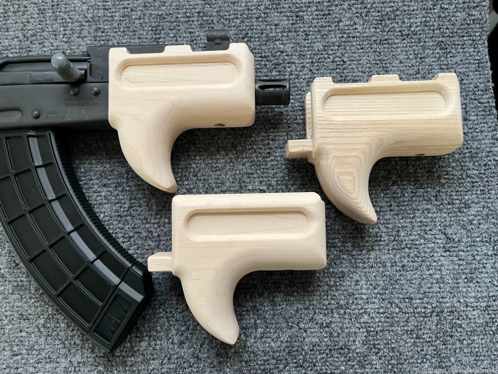 High Quality Custom Micro Draco Unvented Fin Wood Handguard / Forend-img-8