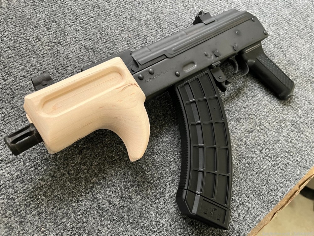 High Quality Custom Micro Draco Unvented Fin Wood Handguard / Forend-img-0
