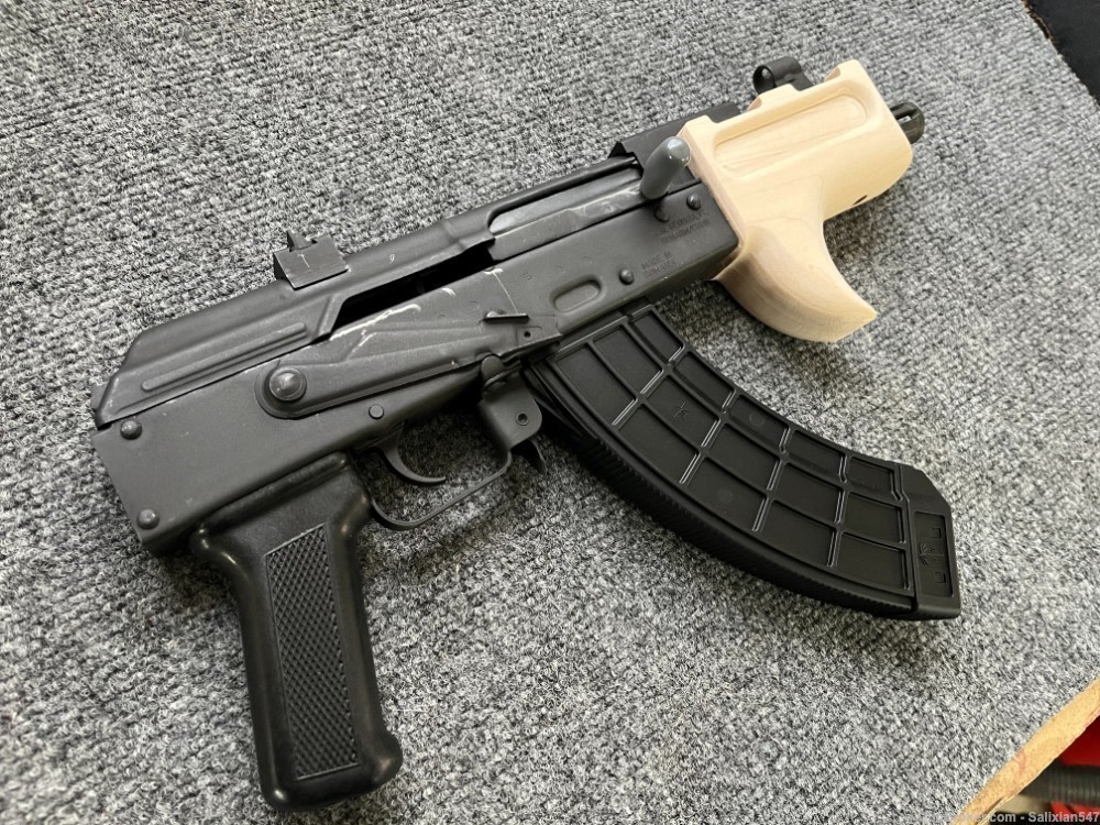 High Quality Custom Micro Draco Unvented Fin Wood Handguard / Forend-img-9
