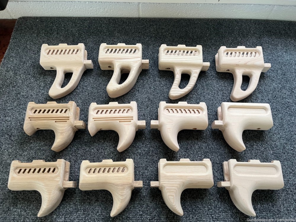 High Quality Custom Micro Draco Unvented Fin Wood Handguard / Forend-img-7